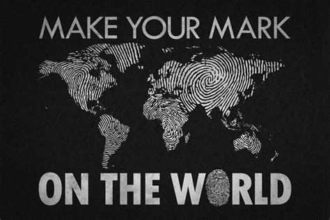 Buy Make Your Mark On The World Black Cool Wall Decor Art Print 36x24