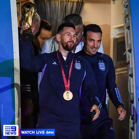 9news Australia On Twitter The Argentina Team Have Arrived Home To A Heroes Welcome After