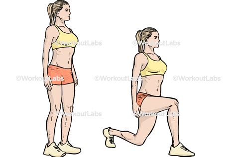 Alternating Bodyweight Lunges Workoutlabs Exercise Guide