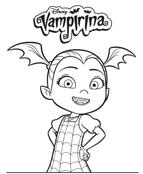 This coloring sheet features the major princesses from the disney franchise. 10 Printable Disney Vampirina Coloring Pages | Disney ...