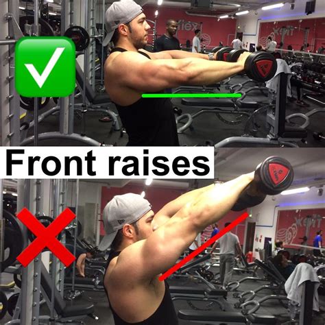 How To Dumbbell Front Raises Video Training And Photo
