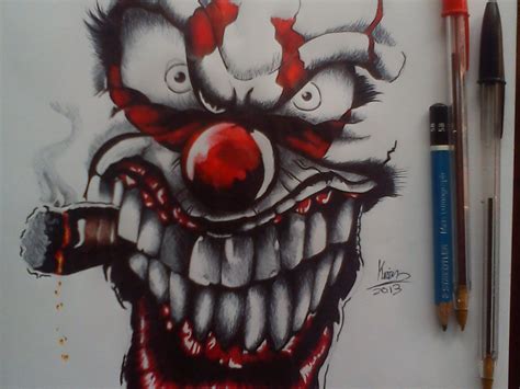 Resultado De Imagen Para Dibujos A Lapiz De Payasos Diabolicos