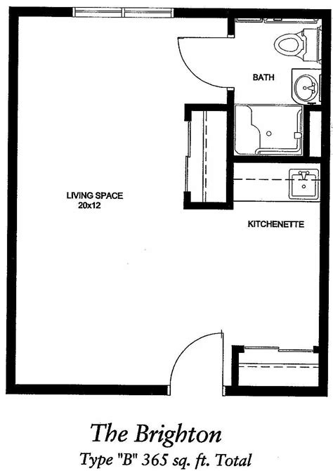 Image Result For 400 Sq Ft Apartment Floor Plan Studio Apartment Floor