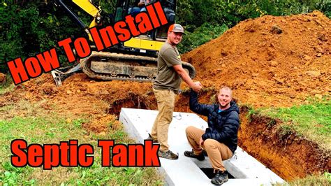 How To Install A Septic System Part 1 Septic Tank Install Youtube