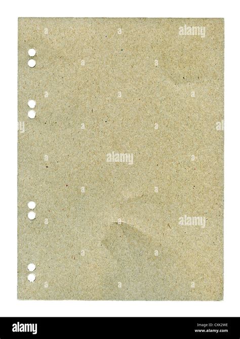 Paper With Holes Isolated Stock Photo Alamy
