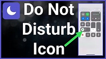 How To Change Do Not Disturb Icon On iPhone - YouTube