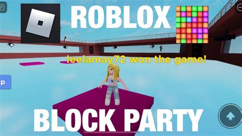 Playing Block Party On Roblox For The First Time Youtube