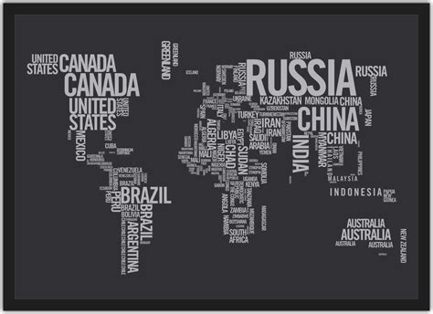 Quadro Decorativo Mapa Mundi Continentes Países Elo7