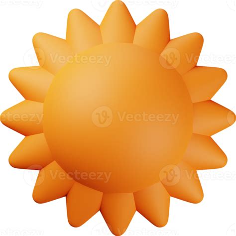 Free Orange Sun 3d Illustration 14019574 Png With Transparent Background