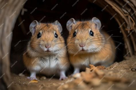Premium Ai Image Hamster And Hamster Looking At The Camera