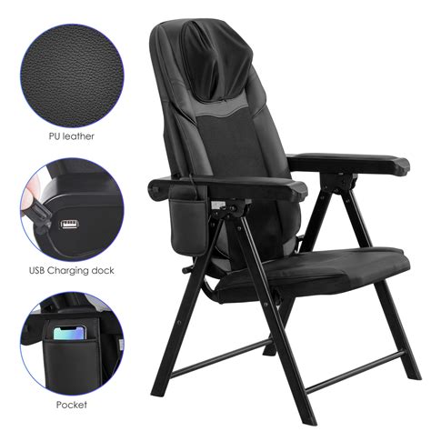 Comfier Portable Folding Massage Chair Shiatsu Neck And Back Massager