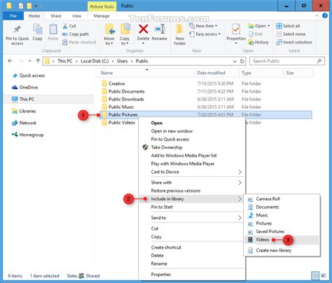 Include Folder To Library In Windows 10 Windows 10 Tutorials