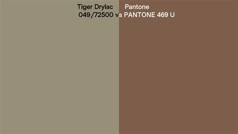 Tiger Drylac Vs Pantone U Side By Side Comparison
