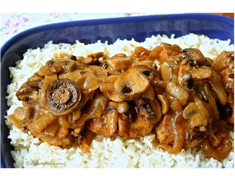 I use a 19 x 13 pyrex baking dish. Fall Apart Tender Pork Chops & Gravy Over Rice - Wildflour ...