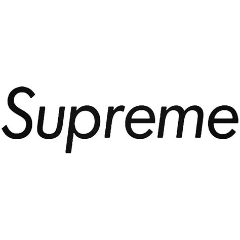 White Supreme Logo Logodix
