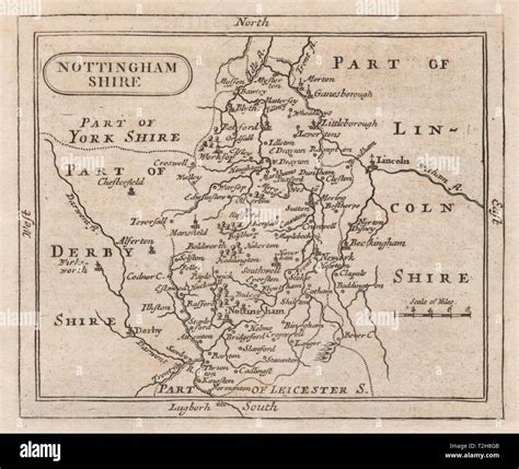 Antique County Map Of Nottinghamshire By Francis Grose John Seller