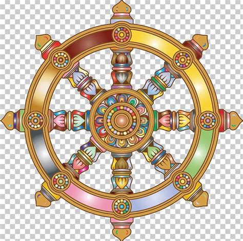 The Wheel Of Life With Many Colors And Patterns