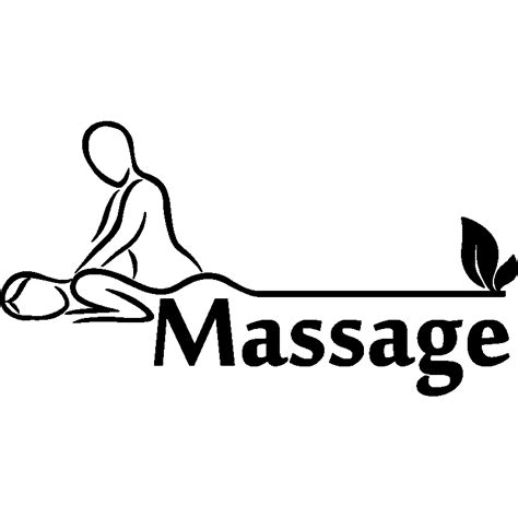 Sticker Design Massage Stickers Professionnels Stickers Vitrine