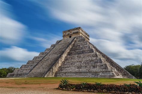 Pyramid Chichen Itza Maya Civilization Ancient Old Building Mexico