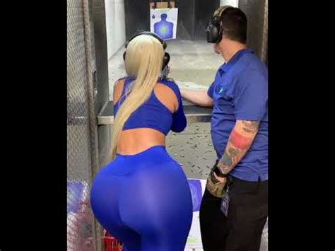 Big Booty Girl At Shooting Range Youtube