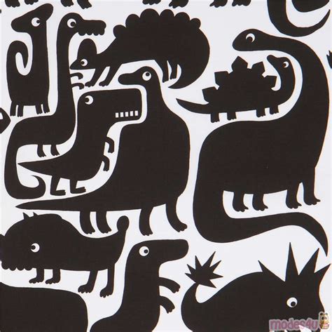 Alexander Henry Fabric With Black Dinosaurs Modes4u