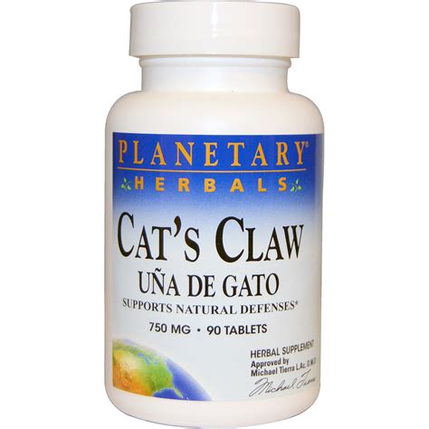 Planetary Herbals Cats Claw Una De Gato 750 Mg 90 Tablets Iherb