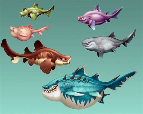 Artstation Hungry Shark World Spin Offs Playable Character
