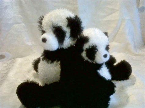 This Pattern Includes Two Pandas Large And Small There Are Two Eye