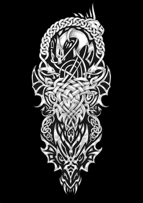Celtic Dragon Tattoo By Fallingsarah On Deviantart In 2022 Celtic
