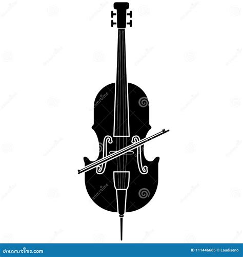 Isolated Cello Icon Musical Instrument Stock Vector Illustration Of