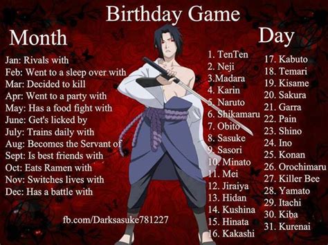Birthday Game With Sasuke By Fangthewolfhog On Deviantart