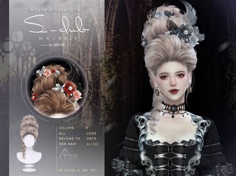 The Sims Resource Modern Victorian Hair Flower Accessoriesorlando