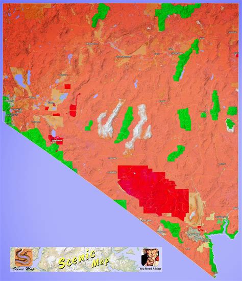 Scenic Map Nevadas Blm Land