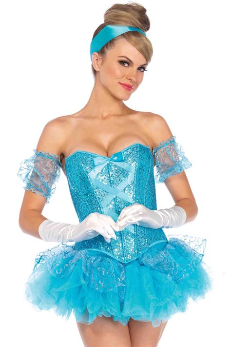 Leg Avenue 5 Piece Cinderella Costume 85025 Womens