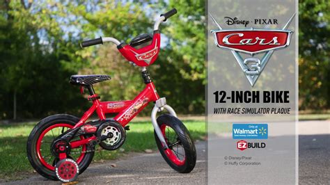 Disney Pixar Cars 12 Inch EZ Build Bike Huffy YouTube