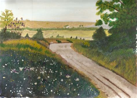 Country Road Acrylics Painting Country Roads Art