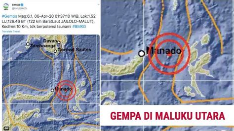 3.5 sr , kedalaman 10 km, pusat gempa berada didarat 12 km baratlaut temanggung. BMKG: Gempa Bumi Terkini 6,1 SR di Maluku Utara atau Malut ...