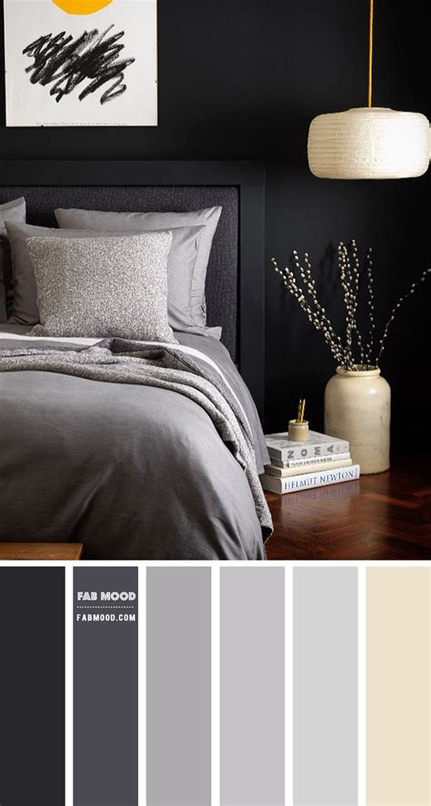 Charcoal And Grey Bedroom Colour Scheme Dark Bedroom Walls