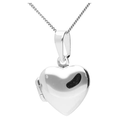 Sterling Silver Heart Shaped Locket Buy Online Free Insured Uk Delivery
