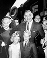 Clark Gable with his fifth wife Kay Williams and her children Joan and ...