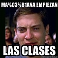 Meme crying peter parker - Ma%C3%B1ana empiezan Las clases - 31050386