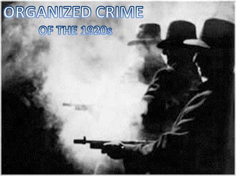 organized crime 1920