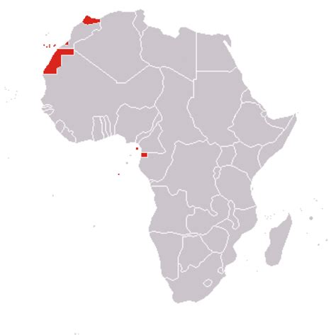 Spanish Colonies In Africa 1950