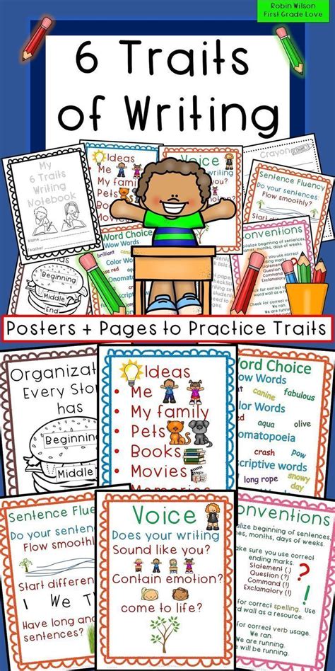 6 Traits Of Writing Mini Lessons With Printables With Images