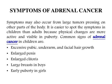 An Overview Of The Adrenal Cancer Symptoms Causes And More
