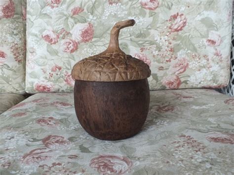 Live Oak Carving Of An Acorn By Jlchrls