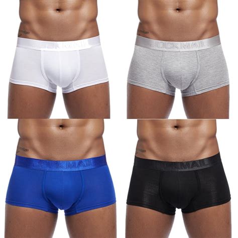 Buy Men Patchwork Underwear Knickers Boxer Briefs Shorts Bulge Pouch