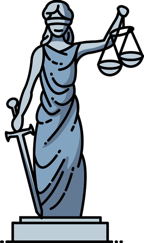 Lady Scales Of Justice Clipart