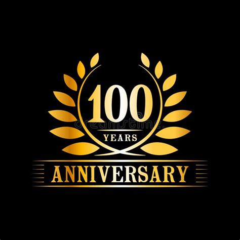 100 Years Anniversary Celebration Logo 100th Anniversary Luxury Design