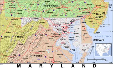 Maryland Topo Geographyusstatesstatetopomarylandtopopnghtml